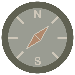 Compass icon in brand's colors 