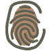 Thumbprint icon in brand colors